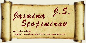 Jasmina Stojimirov vizit kartica